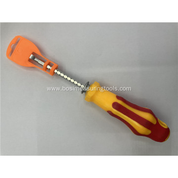 Dual Purpose Chromed Screwdriver With PP Handle